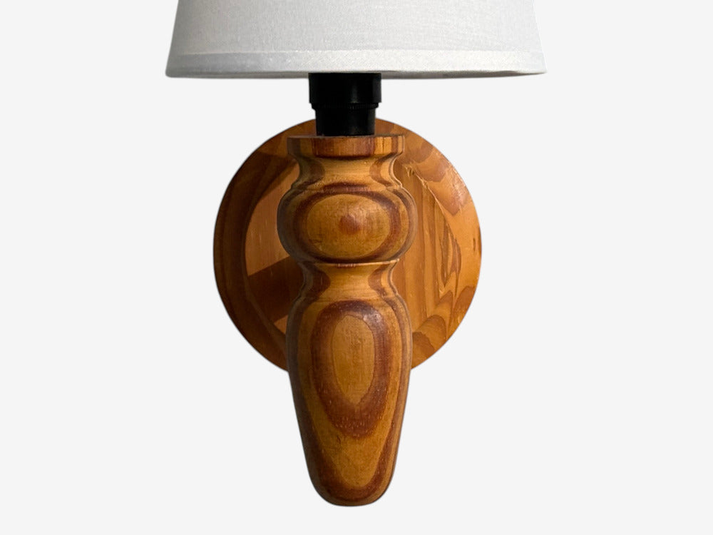 Swedish Modern, Wall Sconce, Pine, Sweden, 1960s