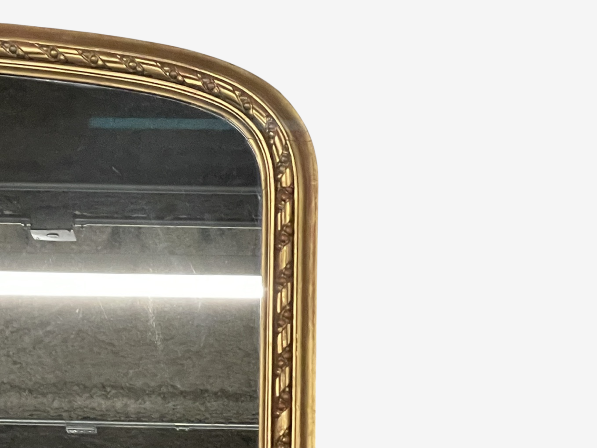 Regency Style, Monumental Archtop Mirror, Giltwood, Mirror, France, 19th c.