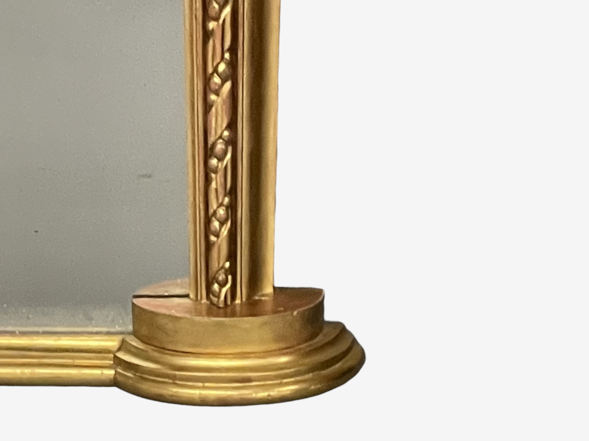 Regency Style, Monumental Archtop Mirror, Giltwood, Mirror, France, 19th c.