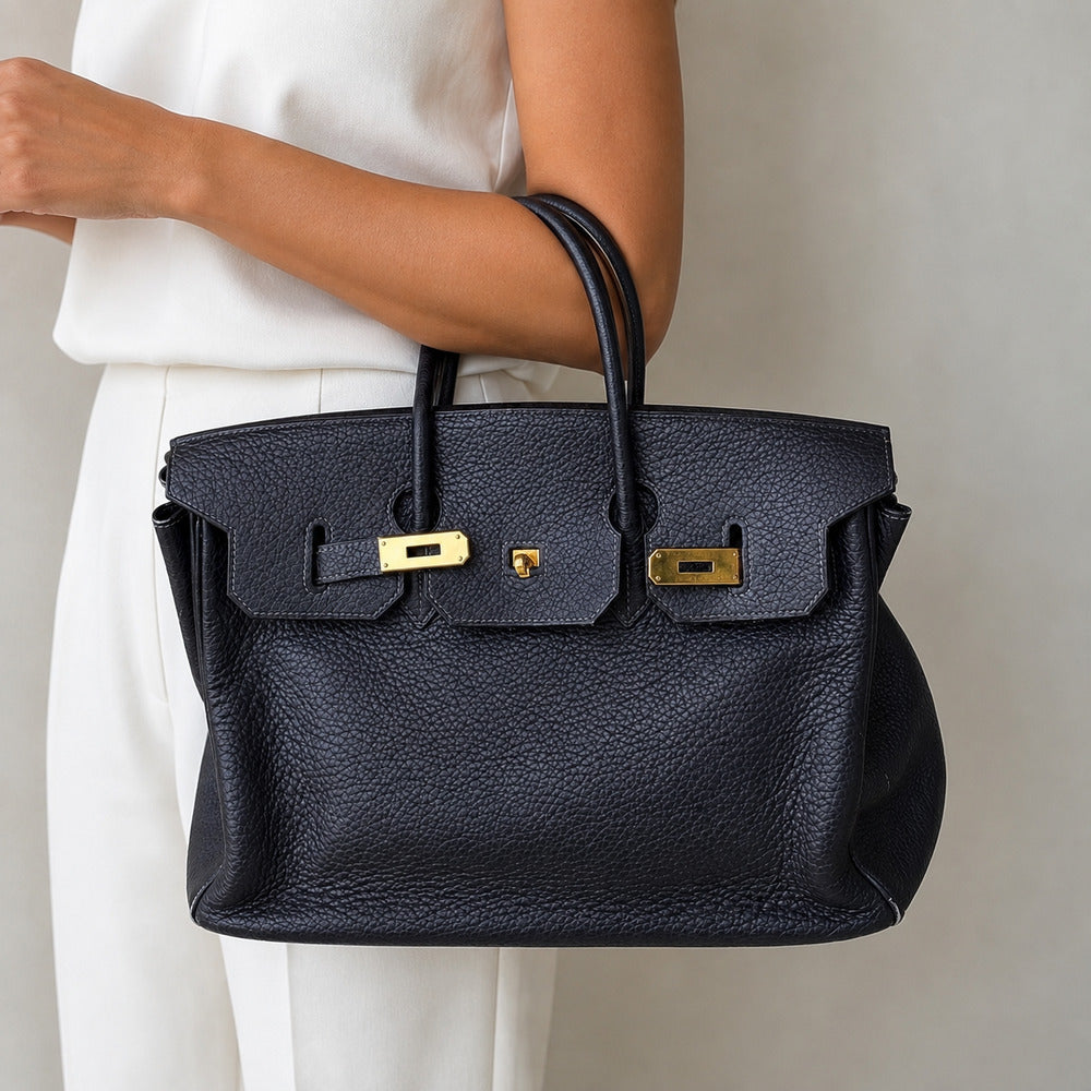 Hermès, Birkin Retourne 35, Taurillon Clemence Leather, France, 2003