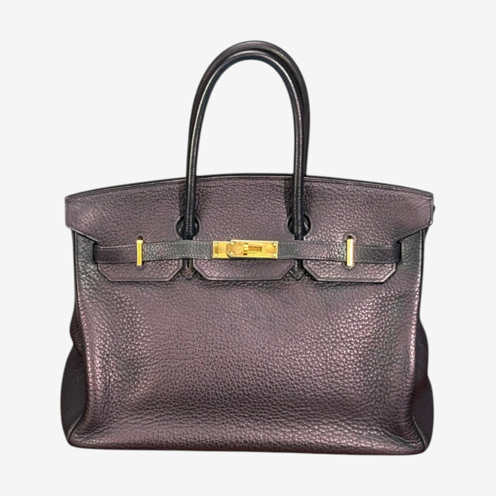 Hermès, Birkin Retourne 35, Taurillon Clemence Leather, Gold Hardware, France, 2003