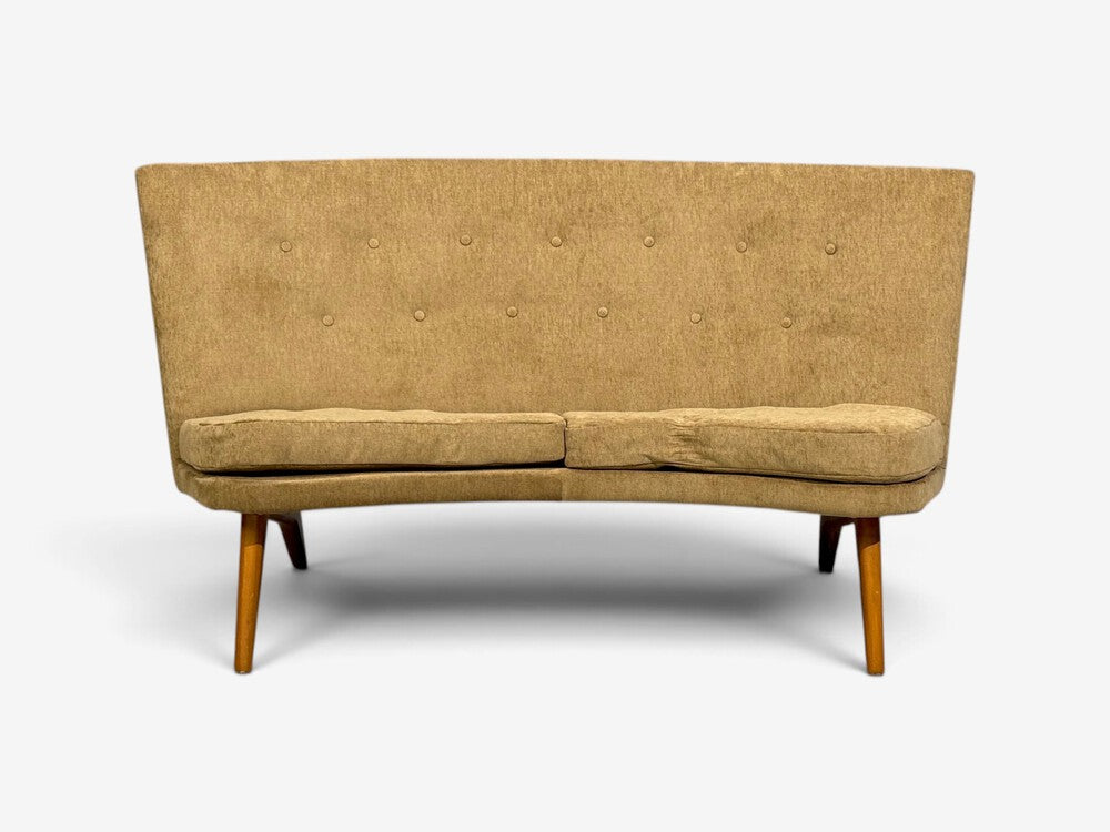 Carl Gustaf Hiort af Ornäs, Sofa, Fabric, Lacquered Wood, Finland, 1940s