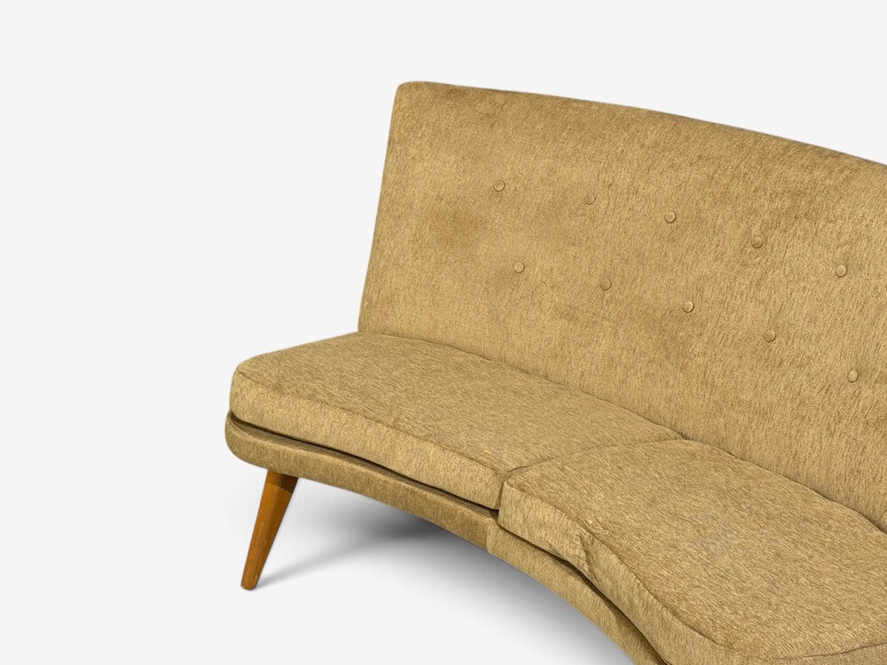 Carl Gustaf Hiort af Ornäs, Sofa, Fabric, Lacquered Wood, Finland, 1940s