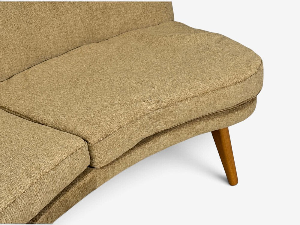 Carl Gustaf Hiort af Ornäs, Sofa, Fabric, Lacquered Wood, Finland, 1940s
