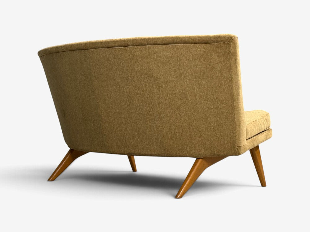 Carl Gustaf Hiort af Ornäs, Sofa, Fabric, Lacquered Wood, Finland, 1940s