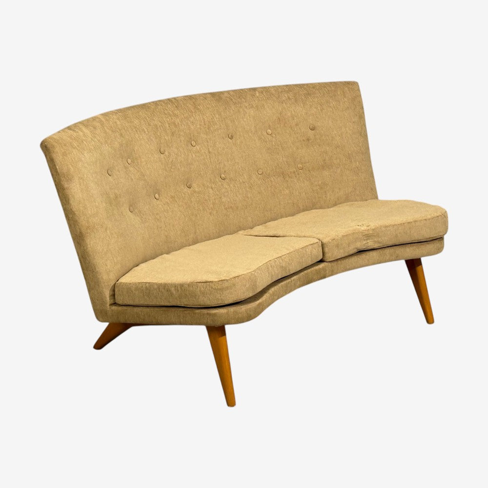 Carl Gustaf Hiort af Ornäs, Sofa, Fabric, Lacquered Wood, Finland, 1940s