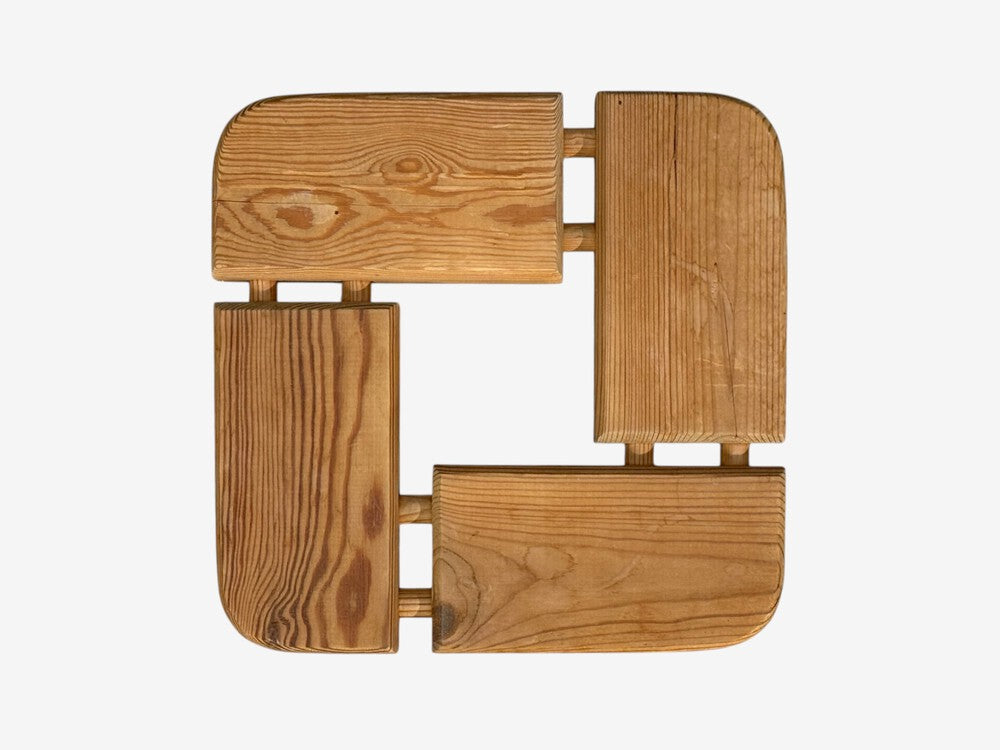 Olof Ottelin attr., Finnish Mid-Century Modern, Stool, Pine, Finland, 1950s