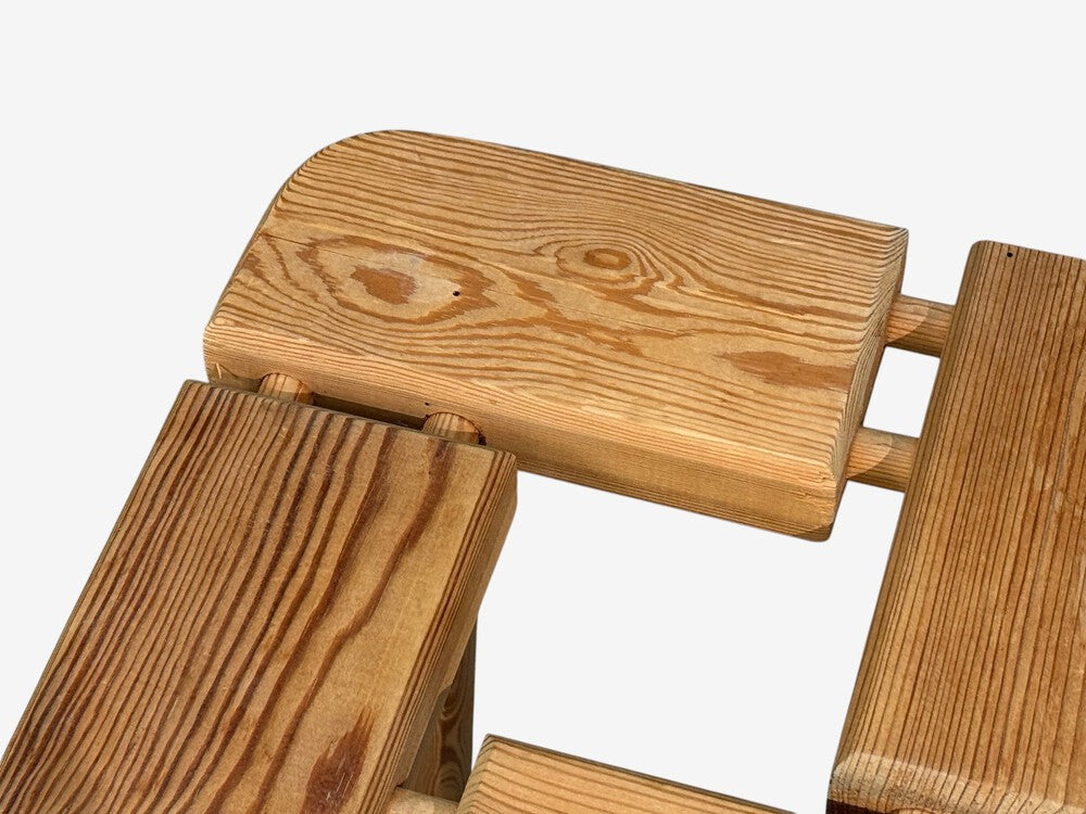 Olof Ottelin attr., Finnish Mid-Century Modern, Stool, Pine, Finland, 1950s