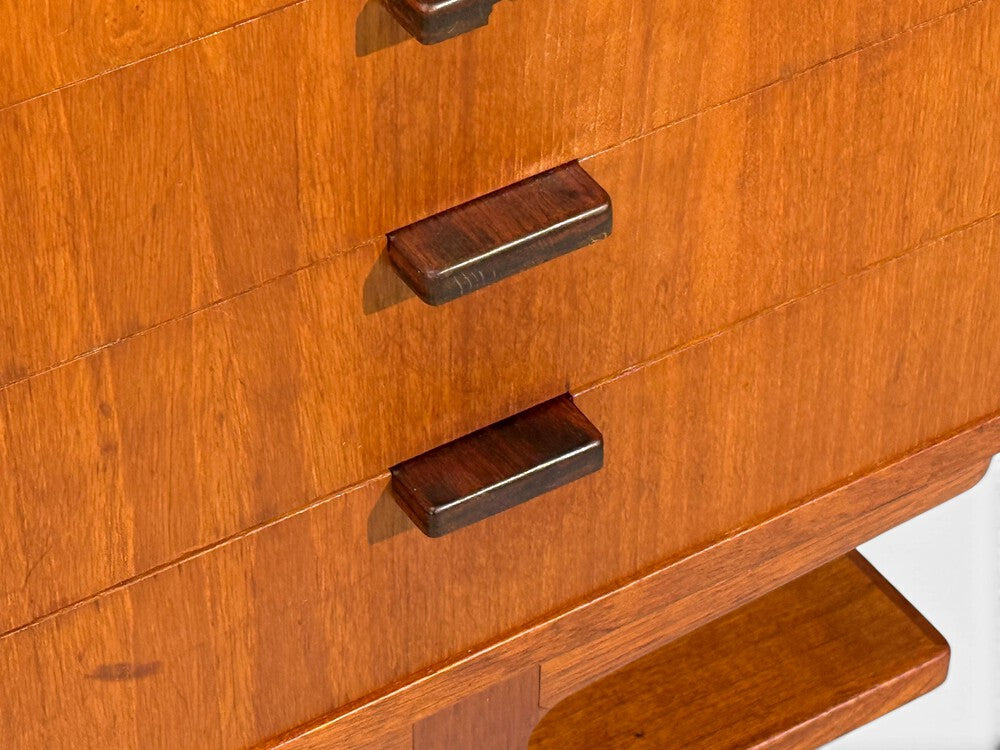 Axel Bäck attr., Monumental Sideboard, Teak, Rosewood, Sweden, 1950s