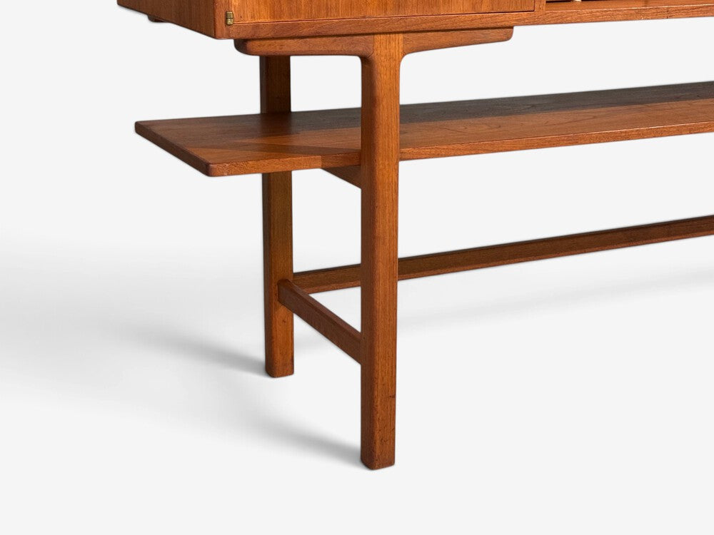 Axel Bäck attr., Monumental Sideboard, Teak, Rosewood, Sweden, 1950s