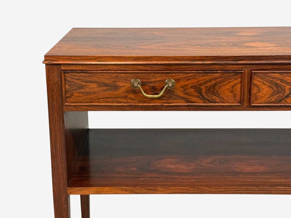 Danish Modern, Small Console or Cabinet, Rosewood, Brass, Denmark, 1950s
