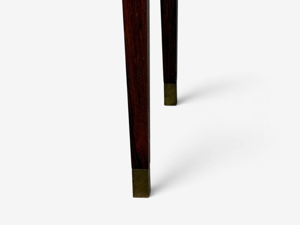 Danish Modern, Small Console or Cabinet, Rosewood, Brass, Denmark, 1950s