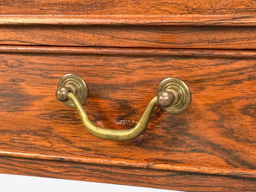 Danish Modern, Small Console or Cabinet, Rosewood, Brass, Denmark, 1950s