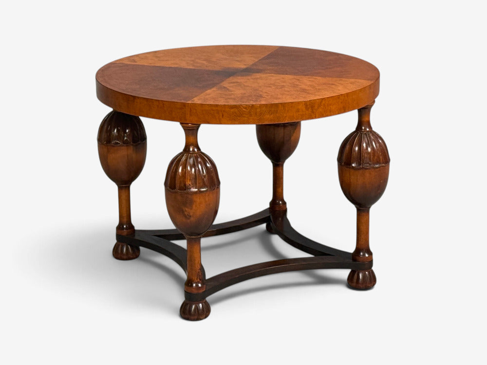 Swedish Modern, Coffee Table, Stained Birch, Sweden, 1930s