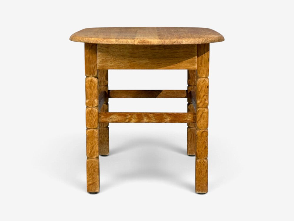 Henning Kjaernulf Style, Side Table, Oak, Denmark, 1970s