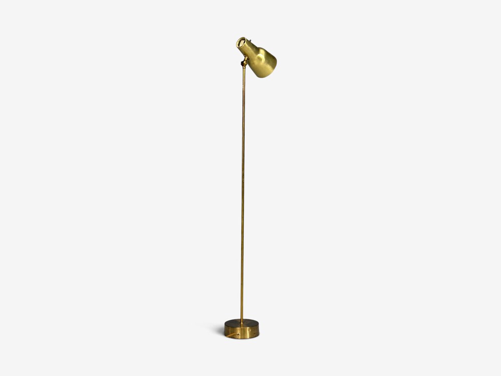 Falkenbergs Belysning, Floor Lamp, Brass, Sweden, 1960s