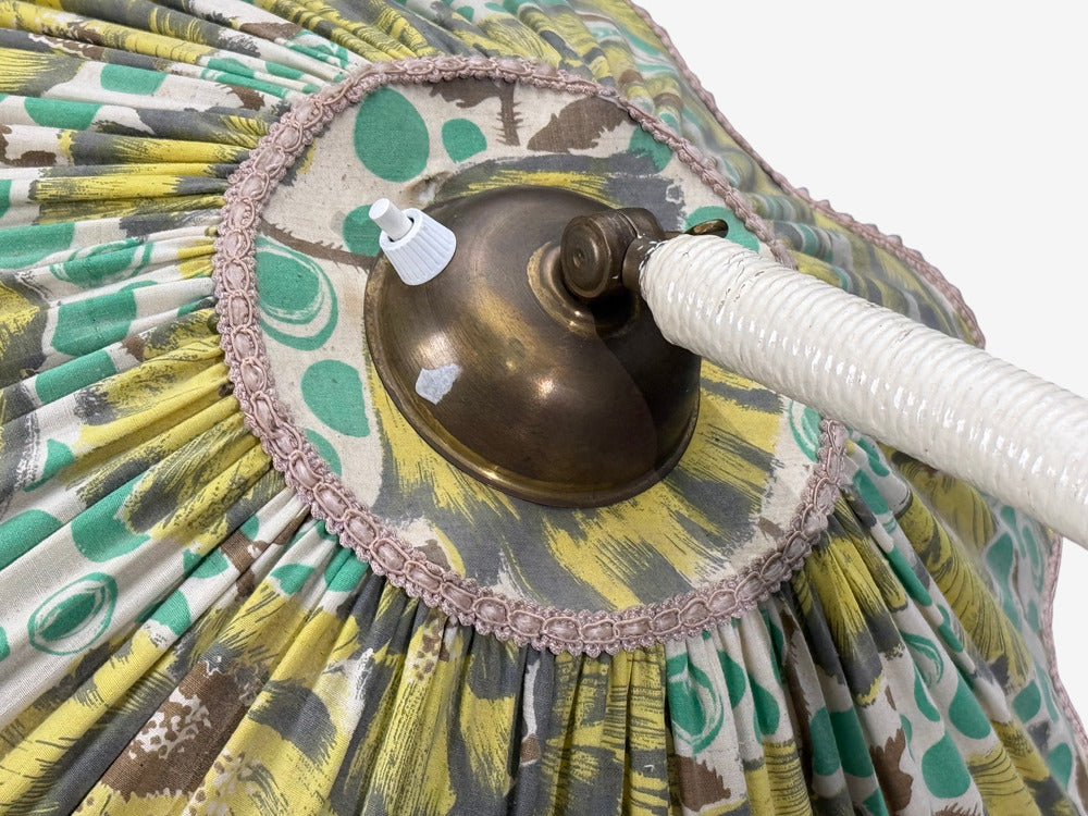 Swedish Modern, Organic Floor Lamp, Cord, Wood, Sweden, 1930s