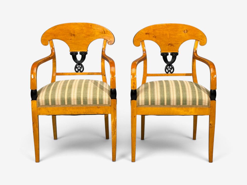 Neoclassical, Ten Dining Chairs, Ebonized Wood, Beech, Austria, 1970s