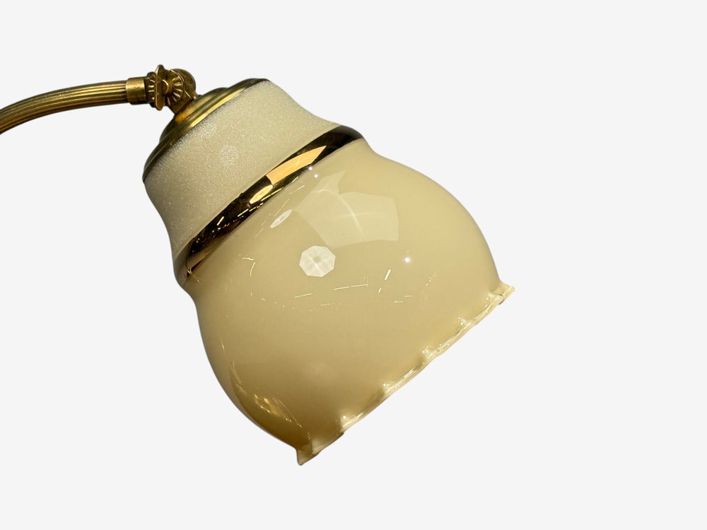 Itsu Oy, Table Lamps, Polished Brass, Glass, Finland, 1950s
