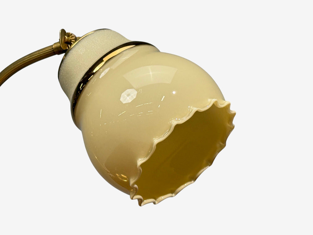 Itsu Oy, Table Lamps, Polished Brass, Glass, Finland, 1950s