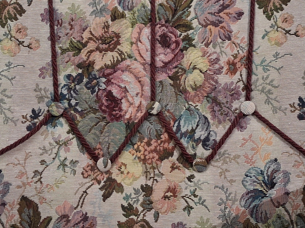 Swedish Modern, Lounge Chairs, Elm, Floral Fabric, Sweden, 1940s
