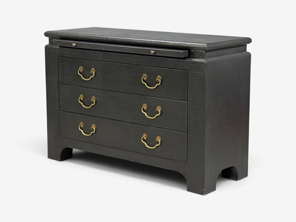 Harrison Van-Horn, Commodes, Lacquered Wood, Brass, USA, 1980s