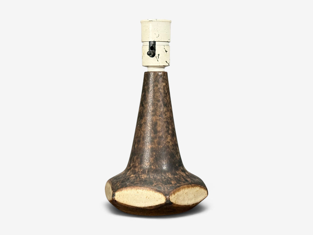 Marianne Starck, Table Lamps, Brown Stoneware, Denmark, 1960s