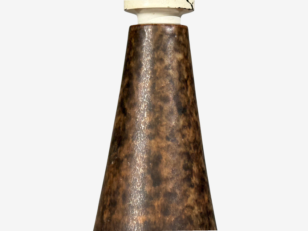 Marianne Starck, Table Lamps, Brown Stoneware, Denmark, 1960s