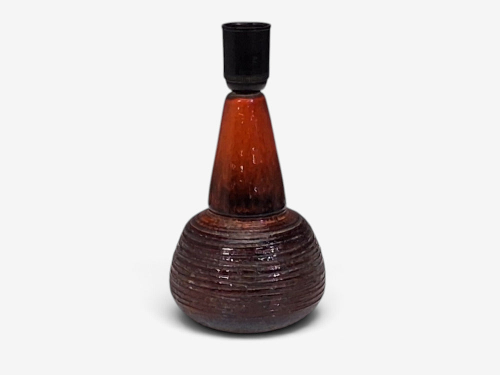Danish Mid-Century Modern, Orange-Red Glazed Stoneware, Denmark, 1970s