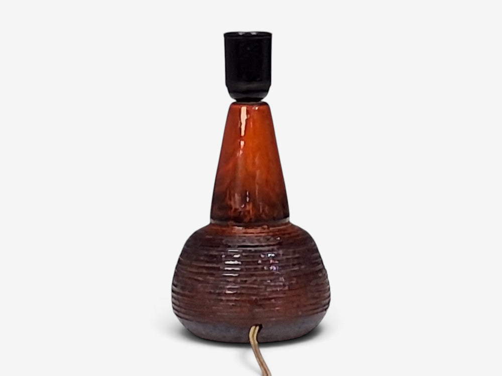 Danish Mid-Century Modern, Orange-Red Glazed Stoneware, Denmark, 1970s