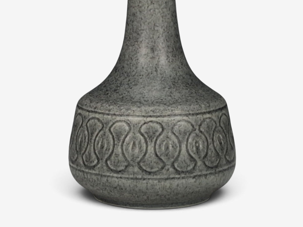 Søholm Stentøj, Table Lamp, Grey Stoneware, Denmark, 1960s