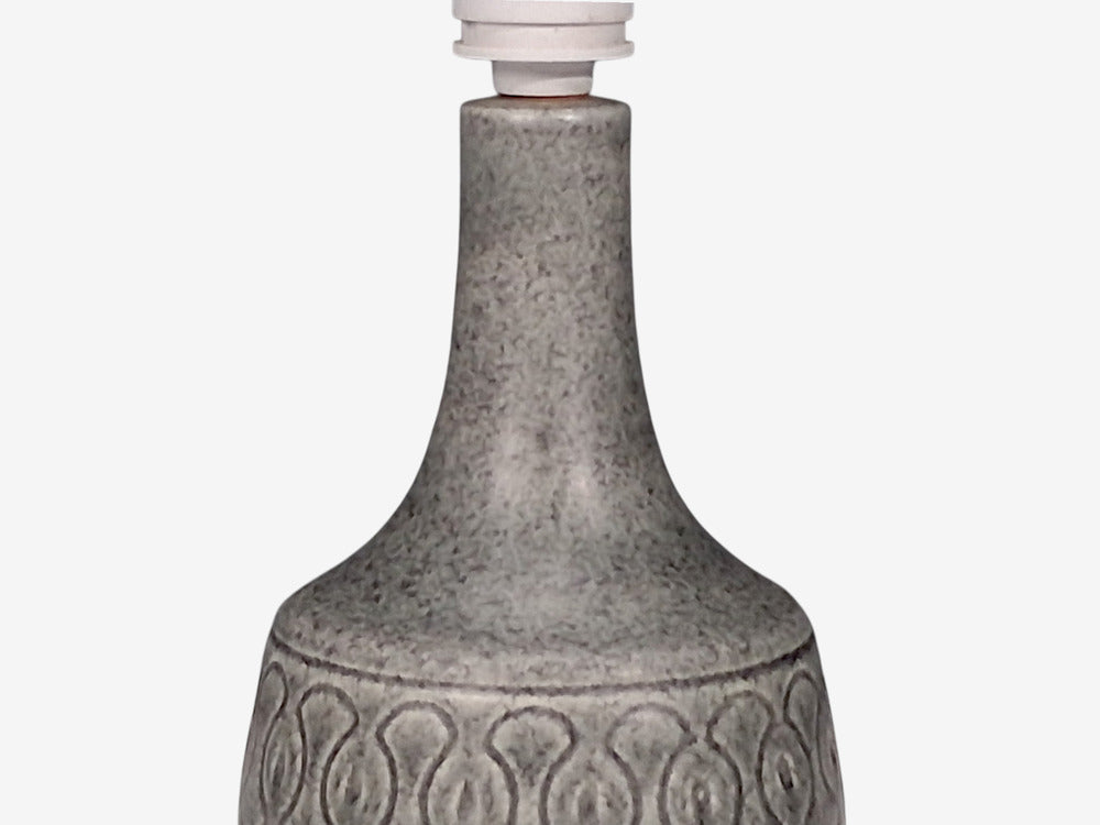 Søholm Stentøj, Table Lamp, Grey Stoneware, Denmark, 1960s