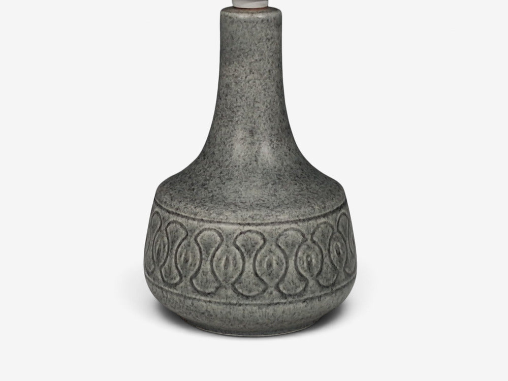 Søholm Stentøj, Table Lamp, Grey Stoneware, Denmark, 1960s