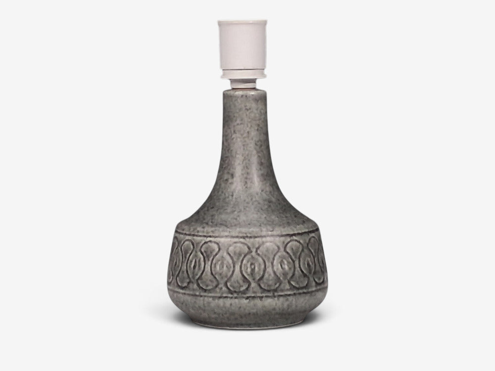 Søholm Stentøj, Table Lamp, Grey Stoneware, Denmark, 1960s