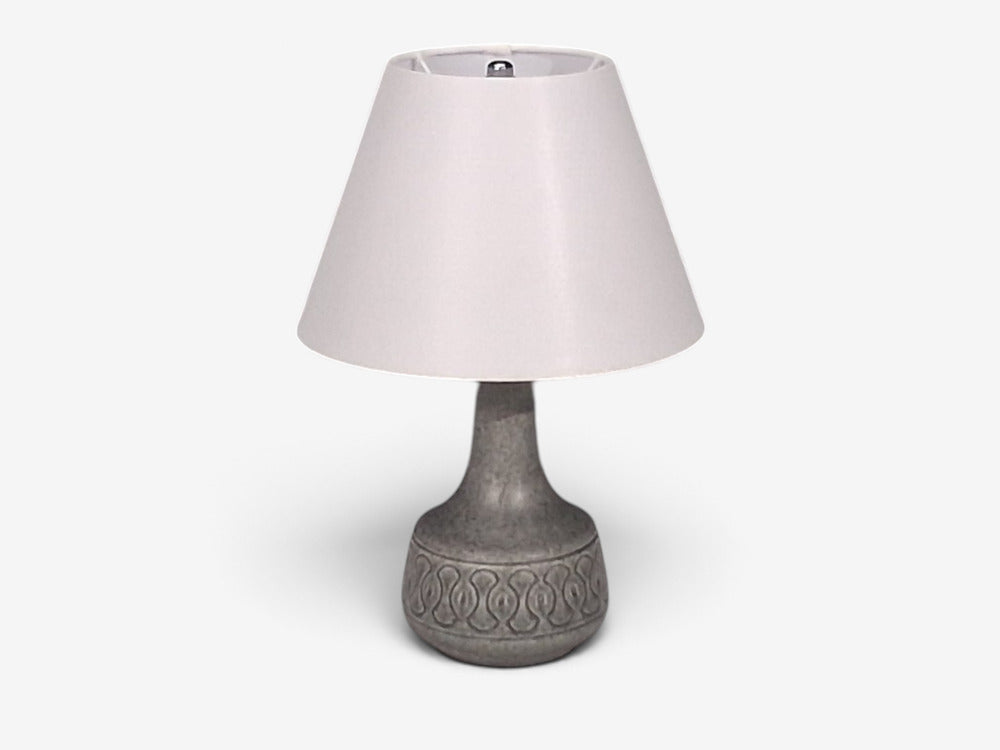 Søholm Stentøj, Table Lamp, Grey Stoneware, Denmark, 1960s