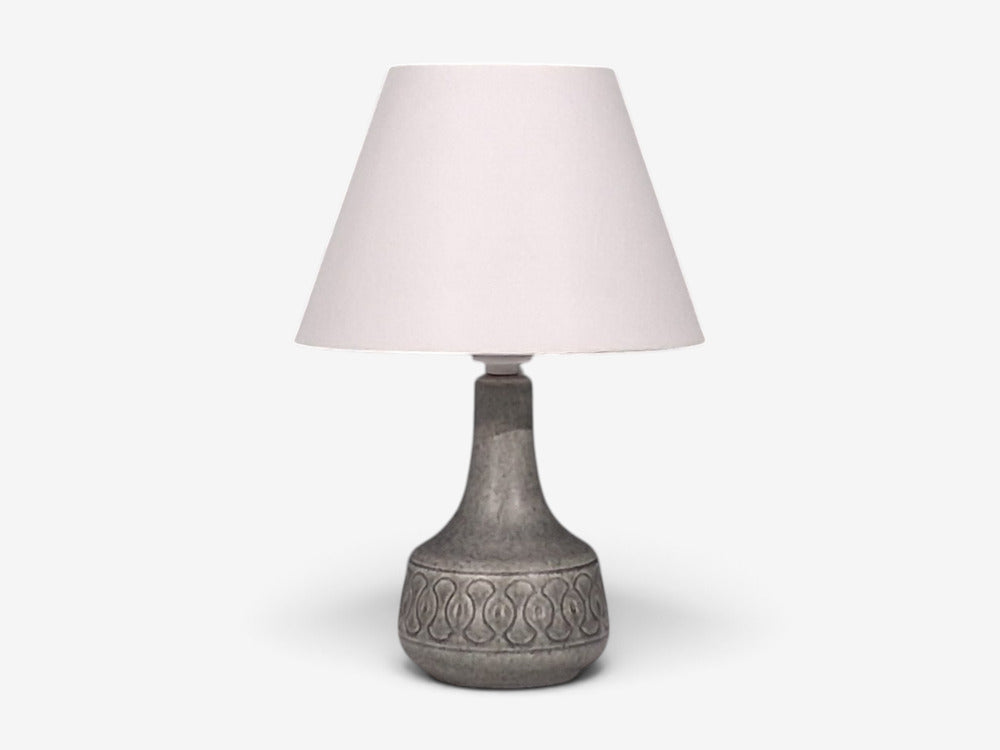 Søholm Stentøj, Table Lamp, Grey Stoneware, Denmark, 1960s