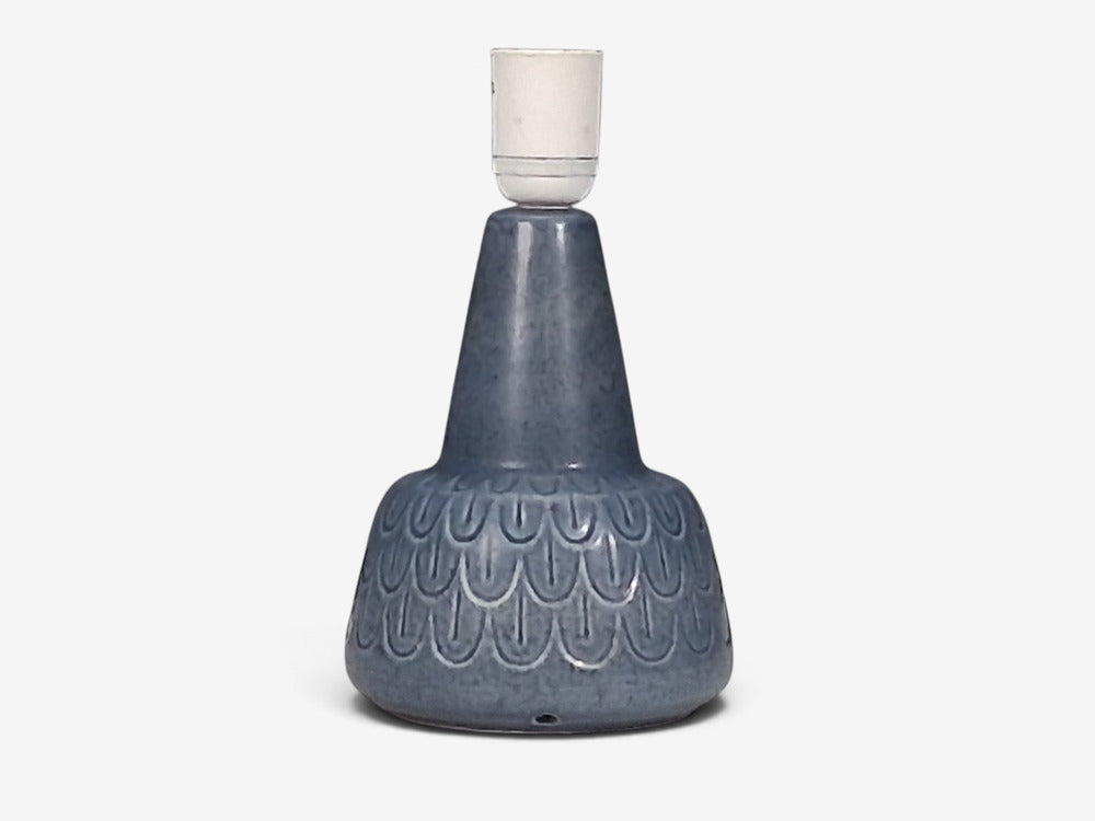 Søholm Stentøj, Table Lamp, Light Blue Stoneware, Denmark, 1960s