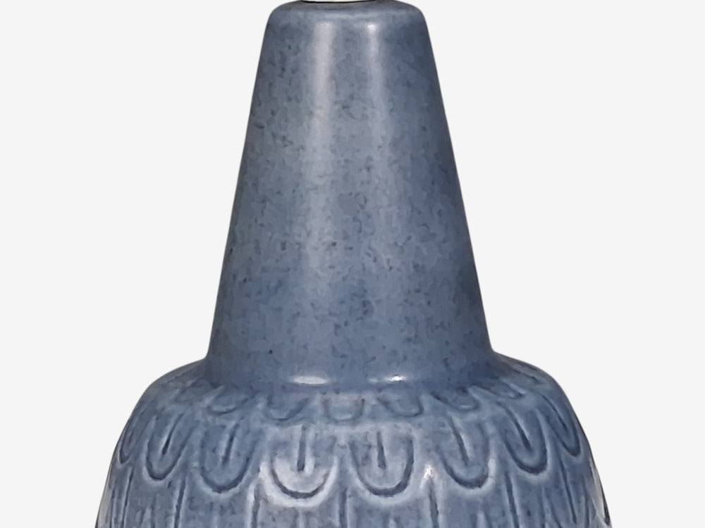 Søholm Stentøj, Table Lamp, Light Blue Stoneware, Denmark, 1960s