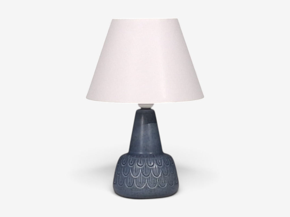 Søholm Stentøj, Table Lamp, Light Blue Stoneware, Denmark, 1960s