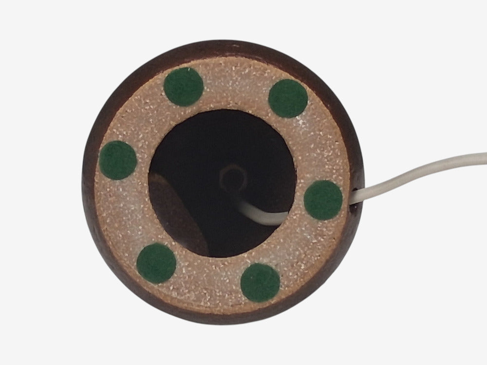 Danish Modern, Small Table Lamp, Brown Glazed Stoneware, Denmark, 1960s