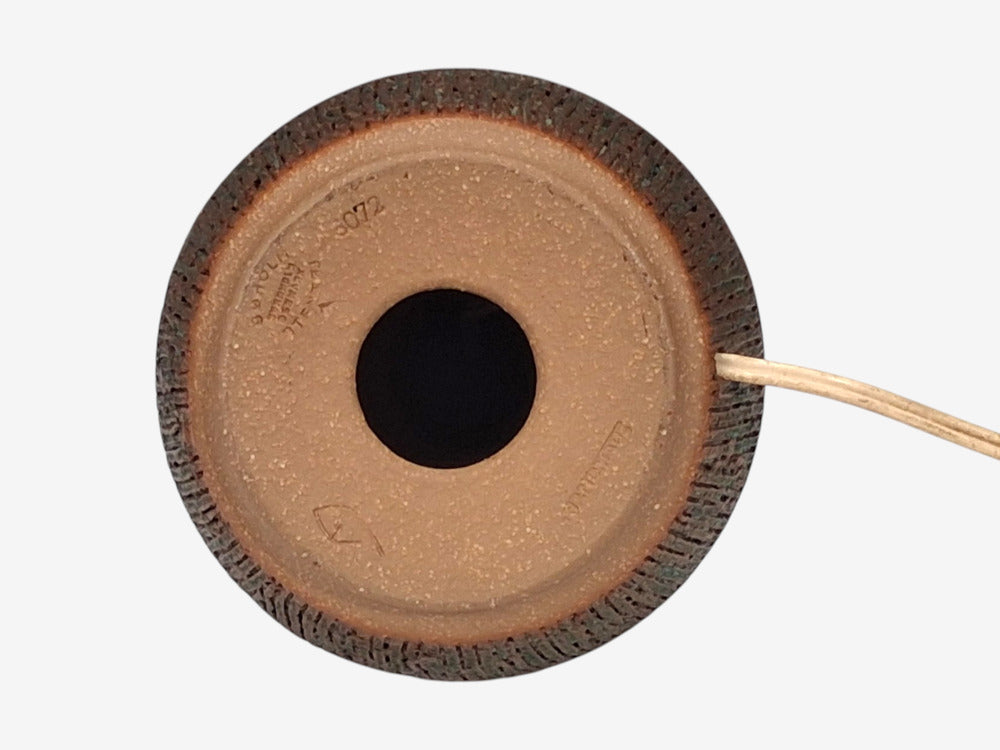 Einar Johansen, Large Table Lamp, Brown Stoneware, Denmark, 1960s