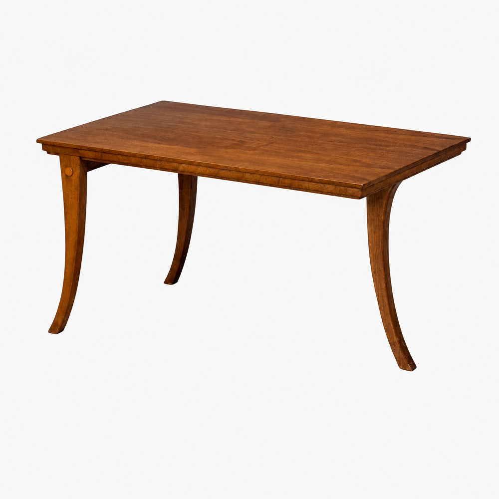 T.H. Robsjohn-Gibbings, Rare Trapeza End Table, Walnut, Greece, 1960s