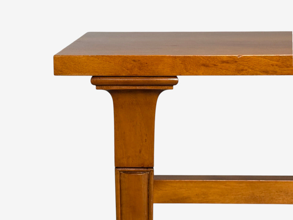 T.H. Robsjohn-Gibbings, Rare Trapeza End Table, Walnut, Greece, 1960s