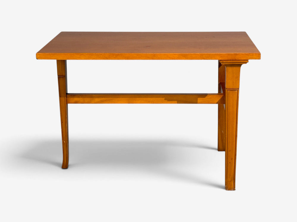 T.H. Robsjohn-Gibbings, Rare Trapeza End Table, Walnut, Greece, 1960s