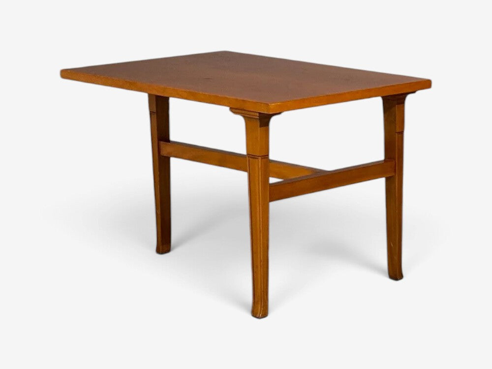 T.H. Robsjohn-Gibbings, Rare Trapeza End Table, Walnut, Greece, 1960s