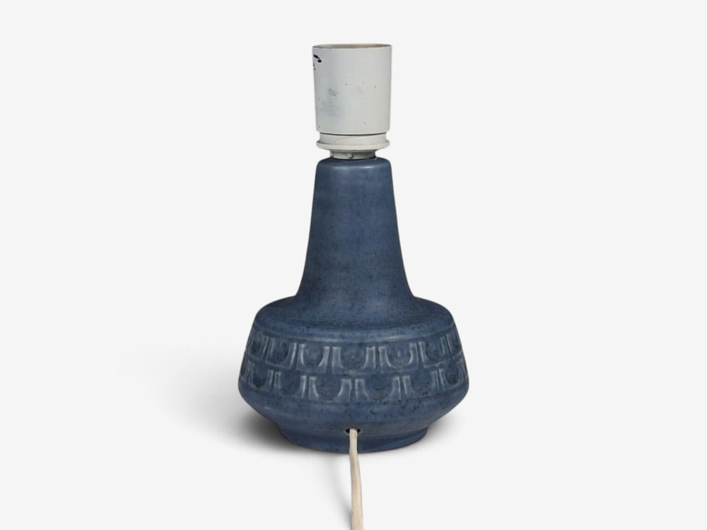 Soholm, Small Table Lamp, Light Blue Stoneware, Denmark, 1960s