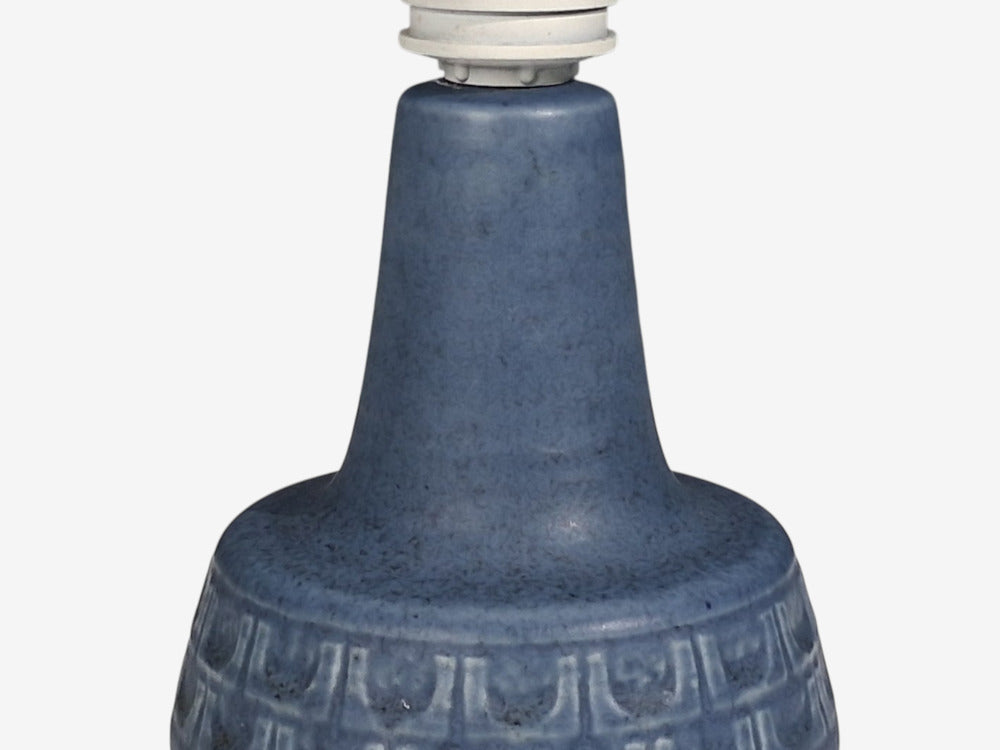 Soholm, Small Table Lamp, Light Blue Stoneware, Denmark, 1960s