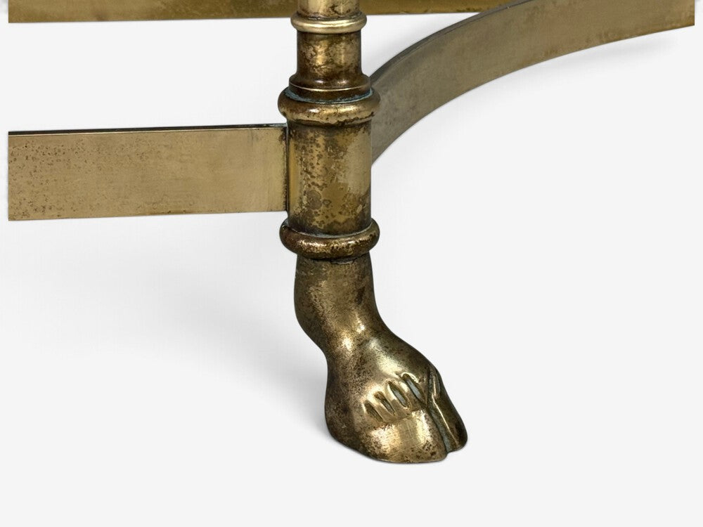 LaBarge, German Modern, Console Table, Brass, Glass, Germany, 1970s