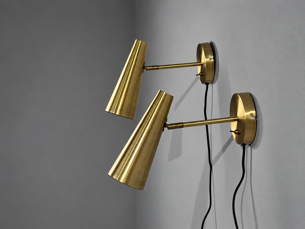 Markslöjd, Swedish Modern, Wall Lights, Brass, Sweden, 21st c.