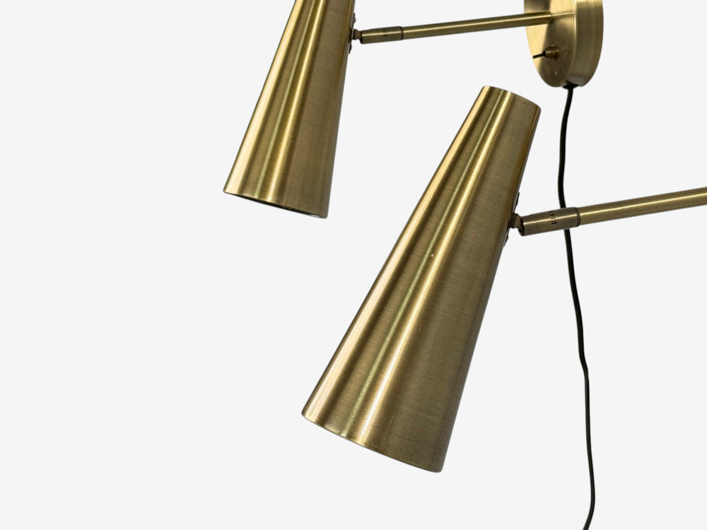 Markslöjd, Swedish Modern, Wall Lights, Brass, Sweden, 21st c.